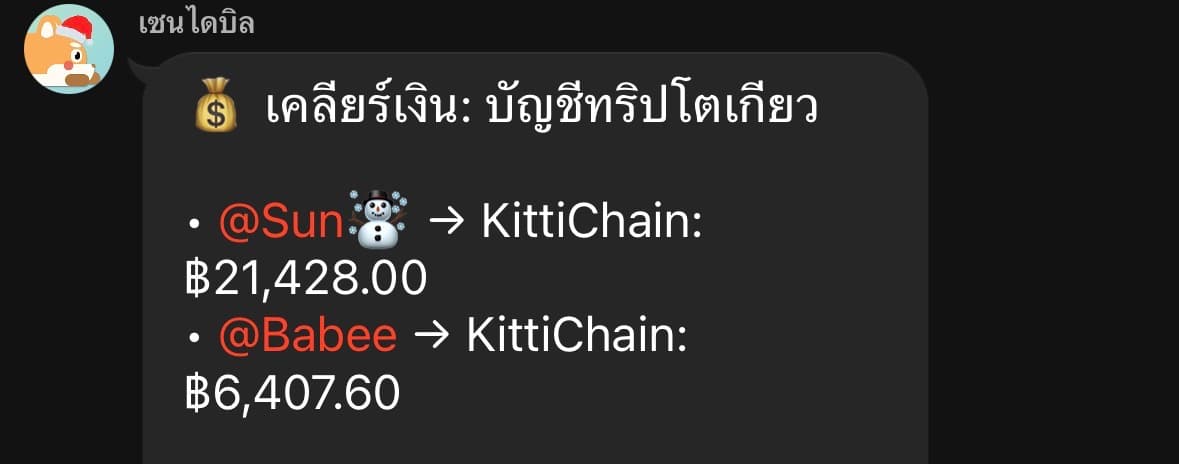 trip summary in LINE